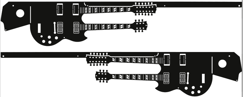 Led Zeppelin Pinball Side Rails Armor Mod for Stern Machine 2353