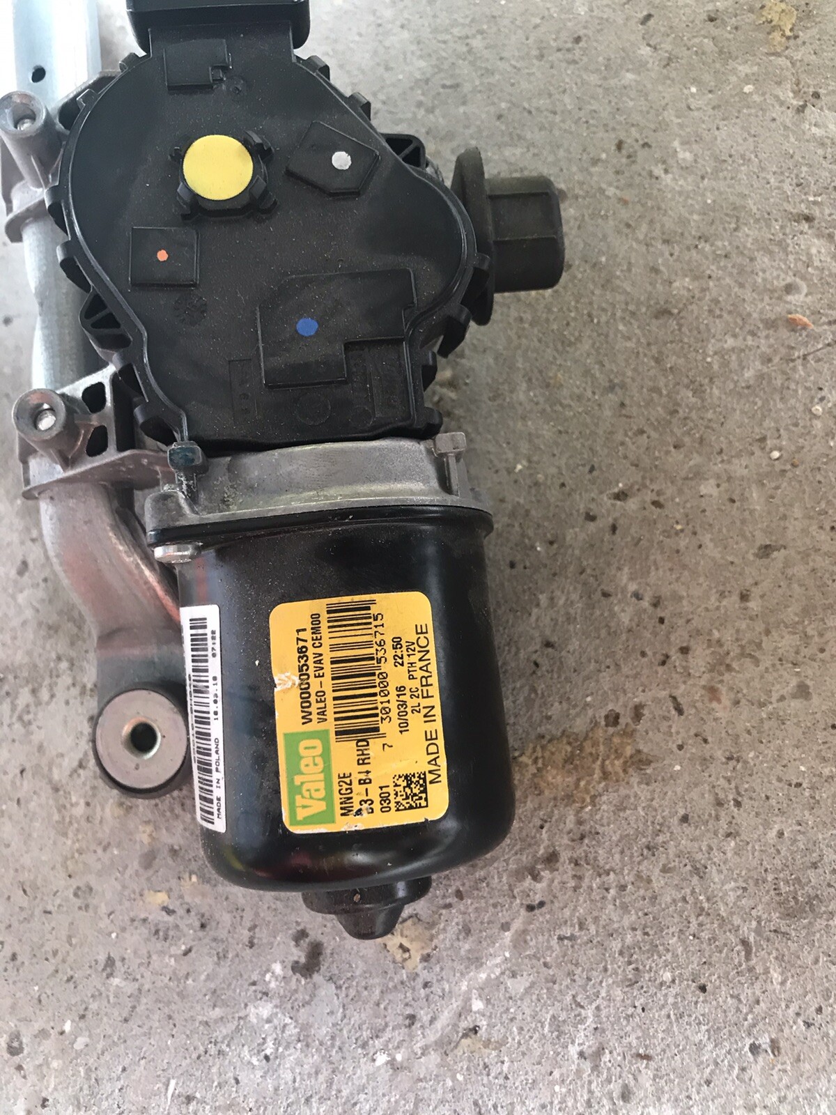 Toyota AYGO Mk2 2020 Front Wiper Motor and Linkage W000053671 for 