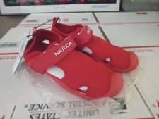 Kids Size 11 Nautica Kettle Gulf New Sport Water Sandal Red Mesh T4 0