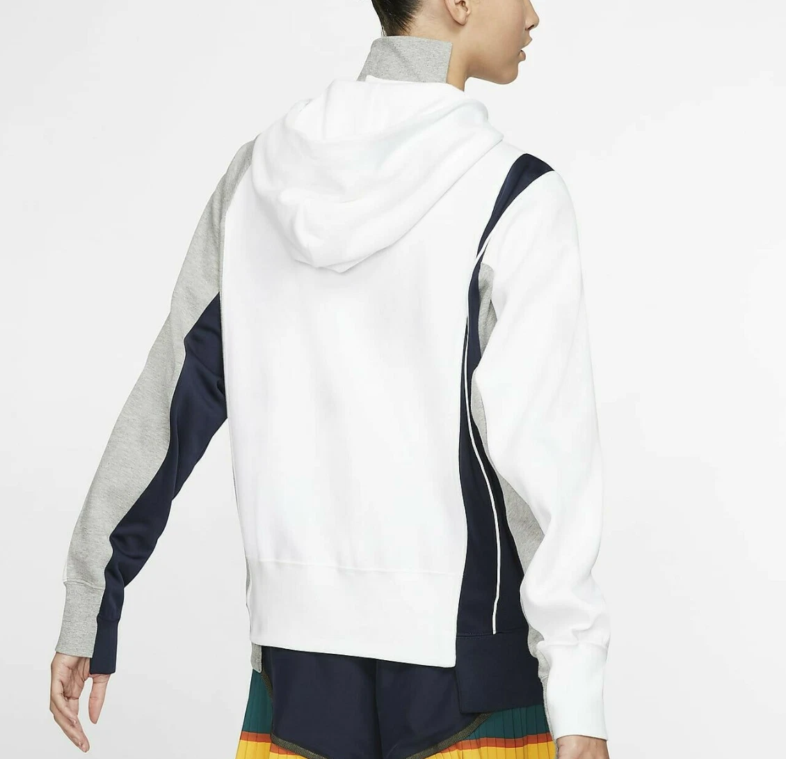 Felpa con cappuccio donna NikeLab x Sacai doppia cerniera taglia small (CD6303 711)