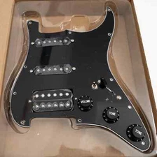 SSH Prewired Loaded Pickguard Coil Splittin Alnico 5 Pickups for Strat Guitar