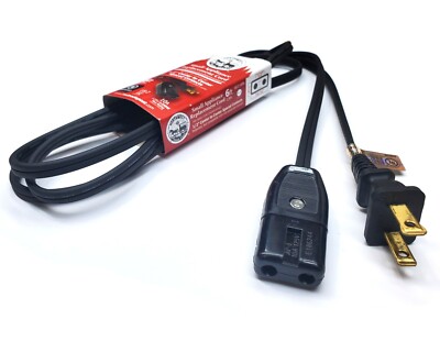6' Replacement Power Cord for Vintage Small Kitchen Appliance 1/2'' Spaced 2-Pins