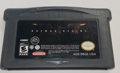 Batman Begins Nintendo Game Boy Advance GBA Handheld Authentic Saves
