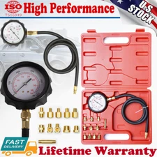 Engine Oil Pressure Tester Gauge Diagnostic Test Dectector Tool Kit US 0-500 PSI