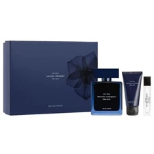 Narciso Rodriguez Bleu Noir Mens 3pc Set 3.4oz, 0.33oz EDP, 1.6oz Shower Gel