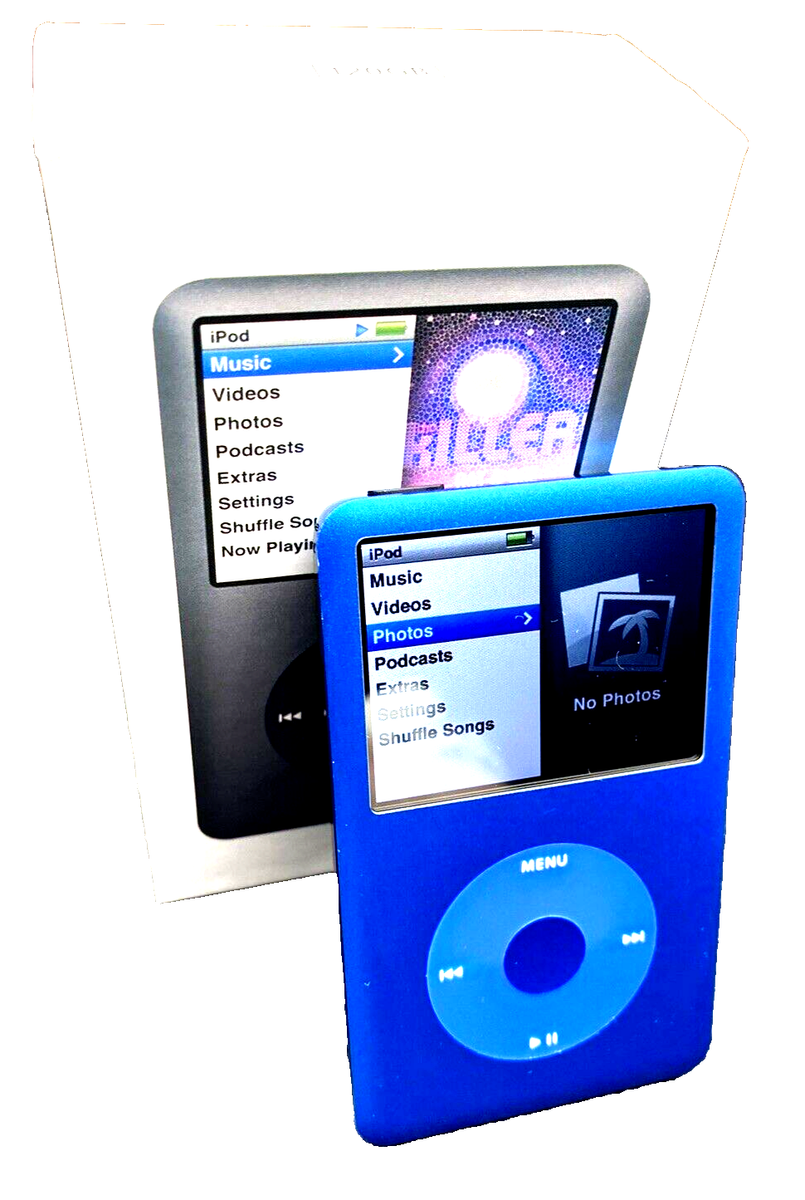 Apple iPod classic 7th Generation Blue/Silver (256 GB) MP3
