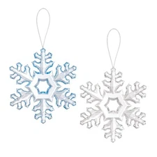 Ganz Crystal Expressions 5"D Winter Sky Snowflake Ornament Pick Blue or Clear