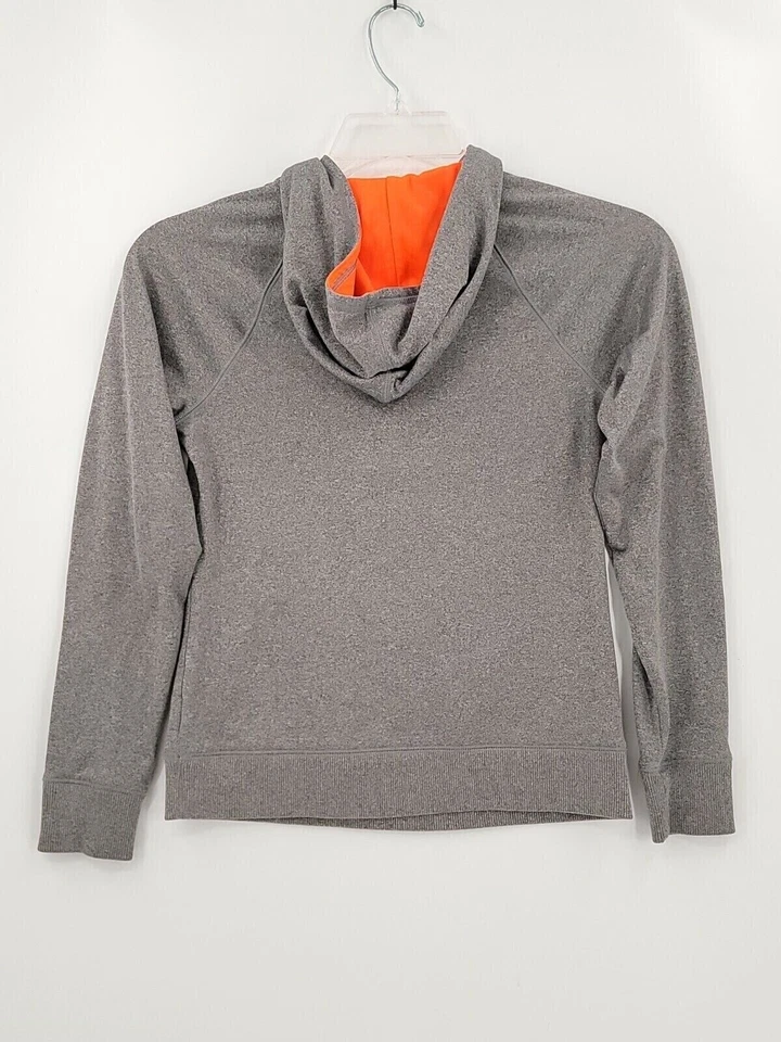 Camisa con Capucha Fila Sport Juniors Talla L(14) Color Gris/Naranja Manga Larga 1/4 Cremallera Foto 2 de 4