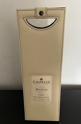 CAMUS Cognac Bottle Holder Gift Box With Snap Closure Approx. 13'' Vintage Empty