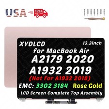 for MacBook Air Retina 13" A2179 2020 LCD Screen Assembly Replacement Rose Gold