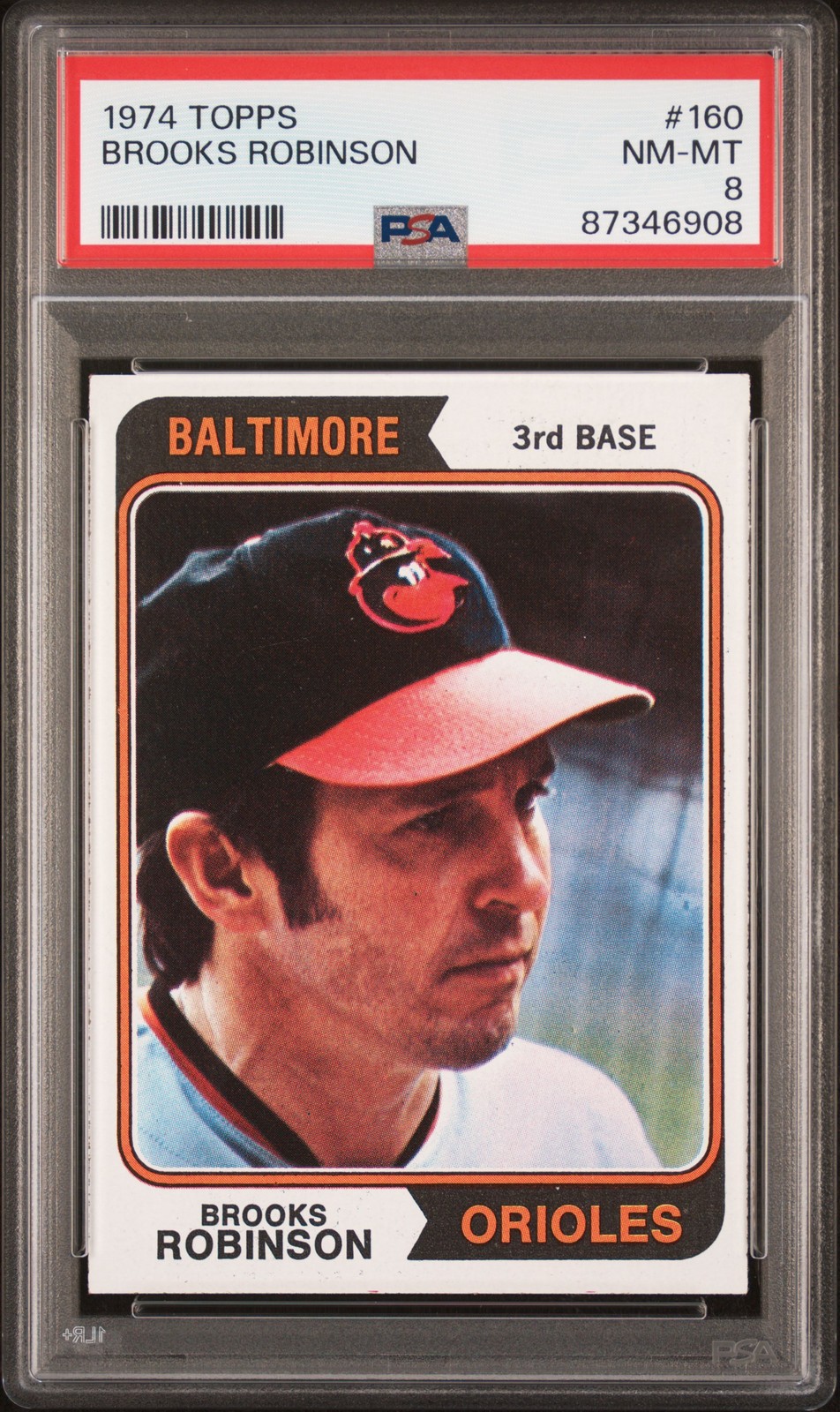 1974 TOPPS #160 BROOKS ROBINSON PSA 8