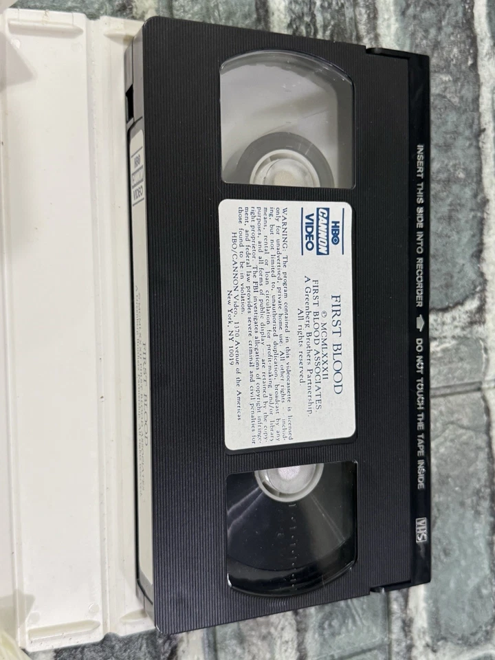 Rare HTF First Blood (VHS) Thorn EMI 1982 Rambo Sly Stallone Big Box Clamshell - Image 4 of 4