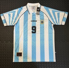 Batistuta Argentina Retro Jersey Size XL #9 Vintage Football Shirt 1994 Worldcup