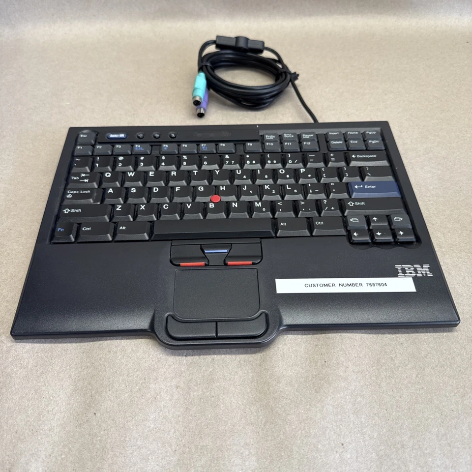 Original IBM SK-8840 UltraNav Wired Keyboard - US English - Trackpoint - Image 2 of 4