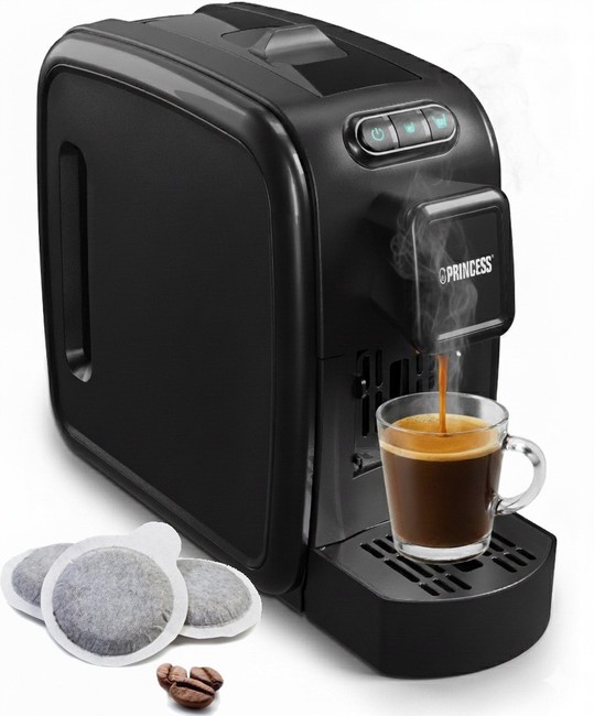 PRINCESS MACCHINA DA CAFFE\' A CIALDE ESE 0,8 LITRI 1100 WATT 19 BAR AUTOMATICA