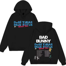 Bad Bunny Deb Tirar M s Fotos Tour Hoodie Sweatshirt New Merch Music Unisex