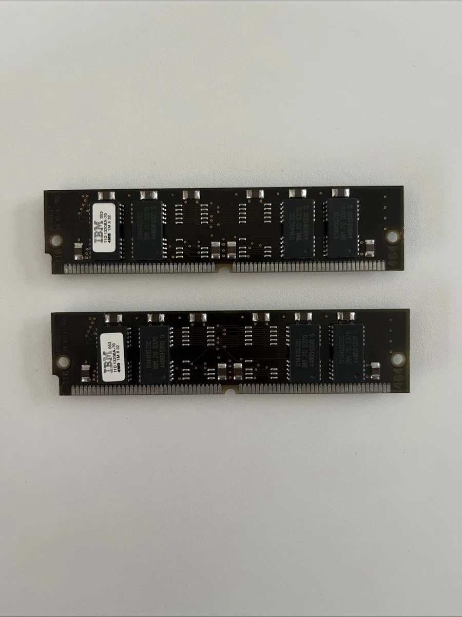 Lot 6 Barrettes Mémoire RAM Simm 30 Et 72 Broches Samsung EDO Pour Pièces Anciennes