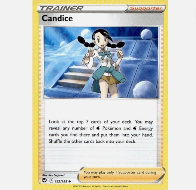 Candice 152/195 Uncommon Silver Tempest Pokemon Near Mint