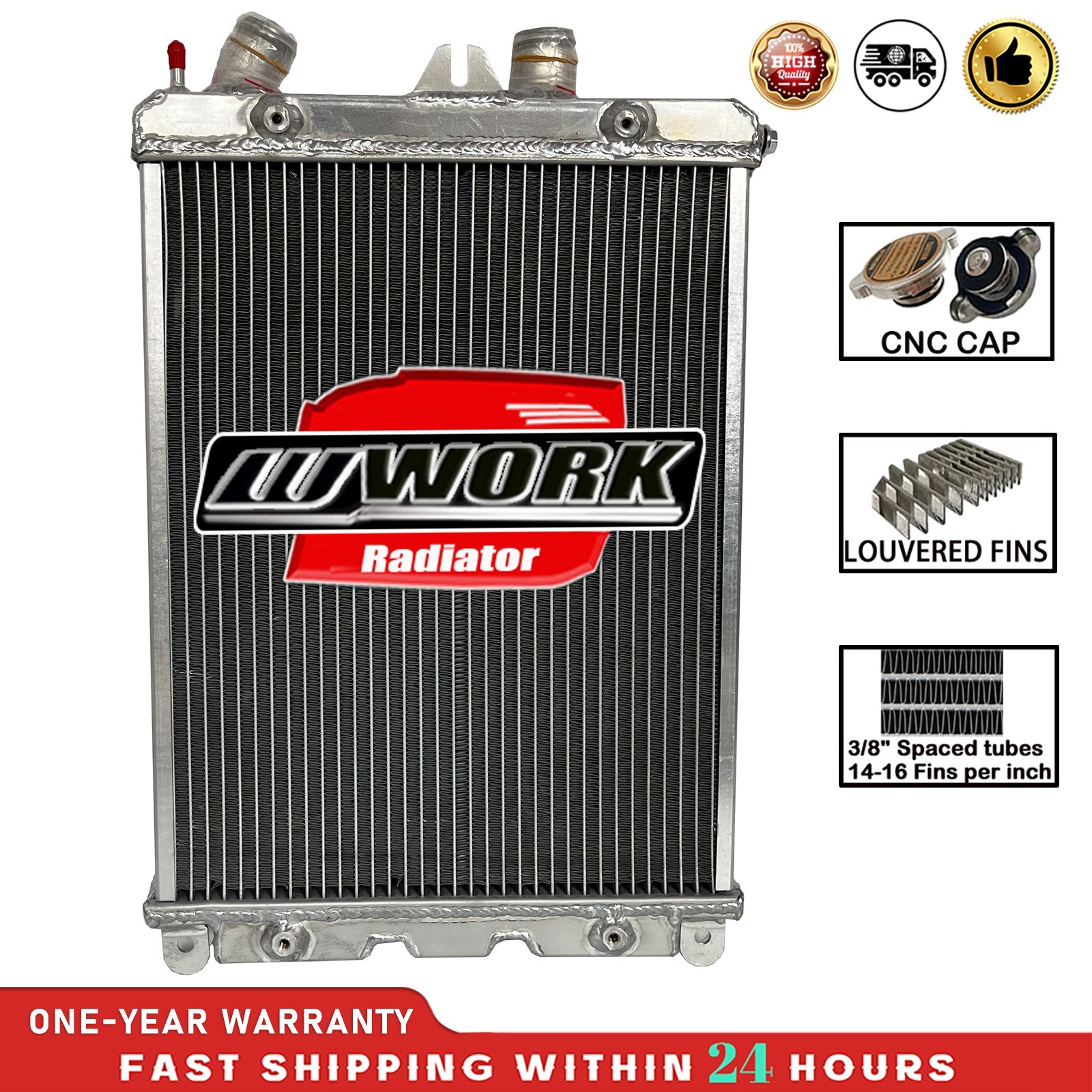 Left Aluminum Radiator Fit 2000-2006 Ferrari 360 3.6L W/O Sensor hole NO Sensor
