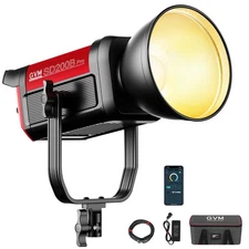 GVM 200W LED Video Light, PRO SD200B Photography Lighting Kit with Bluetooth ...