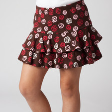 Gymboree Sweet Treats Girl's Rose Print Tiered Skort Skirt in Child size 7