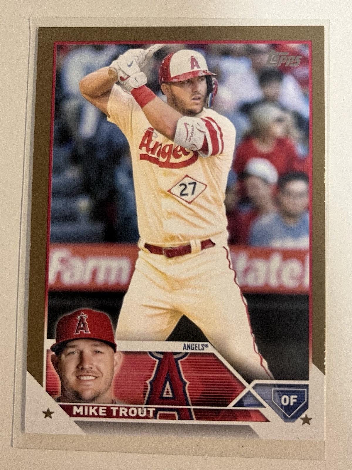 2023 Topps Series 1 - Mike Trout #27 Gold /2023