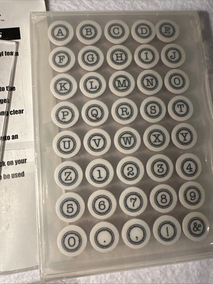 Lote De 4 Nuevos Juegos Estampillas De Goma Letras Completo Alfabeto Diferentes Fuentes Nuevo Foto 4 de 4