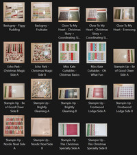 Pick Your Own: 12"x12" Christmas/Holiday Scrapbook Paper Packs