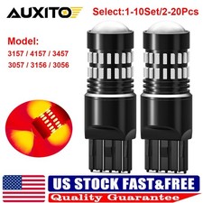 2-20x 3157 3156 3457 Led Red Brake Stop Parking Rear Light Safety Bulbs Canbus