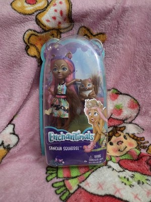 Enchantimals Sancha Squirrel Doll  and Stumper Animal Figure 