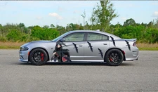 Itachi Uchiha Crows Naruto Anime Wrap Weatherproof Vinyl Side Decals SINGLE SIDE