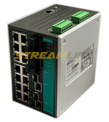 MOXA EDS-518A-MM-SC V3.1.0 Managed Gigabit Ethernet Switch, 14 RJ45 Ports