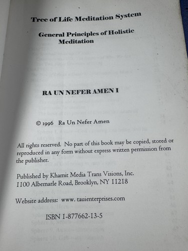 Very RARE Metu Neter Vol 2 & 4 + Tree of Life Ra Un Nefer Amen Afrocentric Lot 3 - Foto 22 di 24