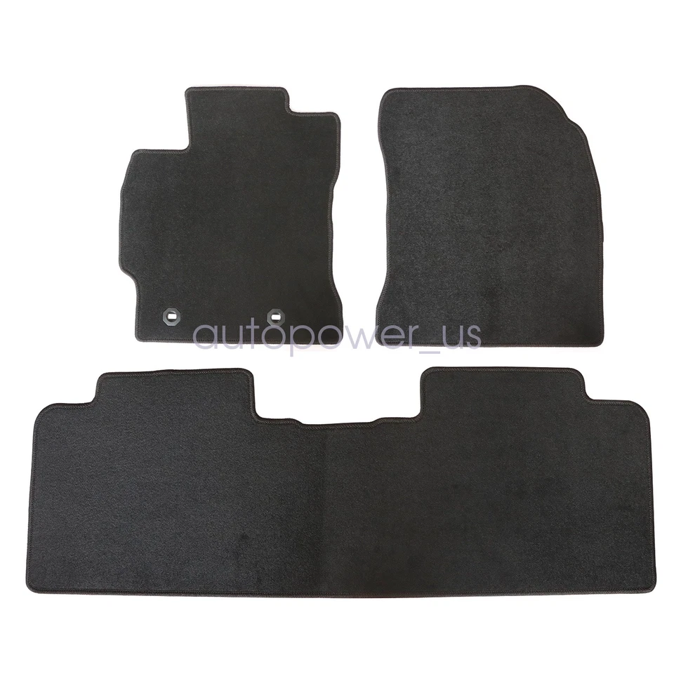 Alfombrillas de terciopelo de repuesto delanteras y traseras para Toyota Corolla 2014-2019 Foto 4 de 4
