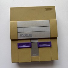 Super Nintendo SNES Home Console System Only Authentic Tested Yellowed Brittle