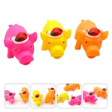 3 Pcs Dog Pacifier Chew Toys Squeaky Pet Squeeze Vent Chewing Plaything