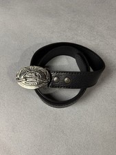 Vintage Jack Daniels Leather Belt Black Men's 45"