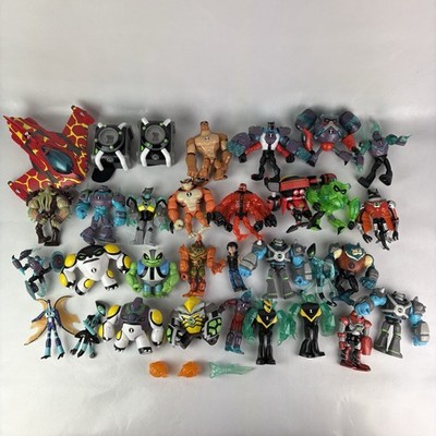 Ben 10 Ten Lot of 32 Items Action Figure Watch Plane Mixed Lot Cartoon Network