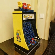 PAC Man Arcade Cabinet  Kit Di Mattoncini Set Costruzioni 2651 Pezzi - No Box