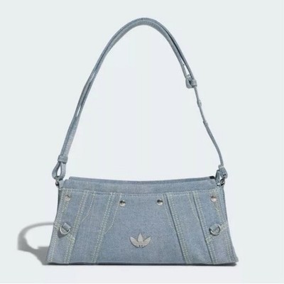 Adidas Denim-Schultertasche für Damen   Hellblau / JL7666 / Expressversand