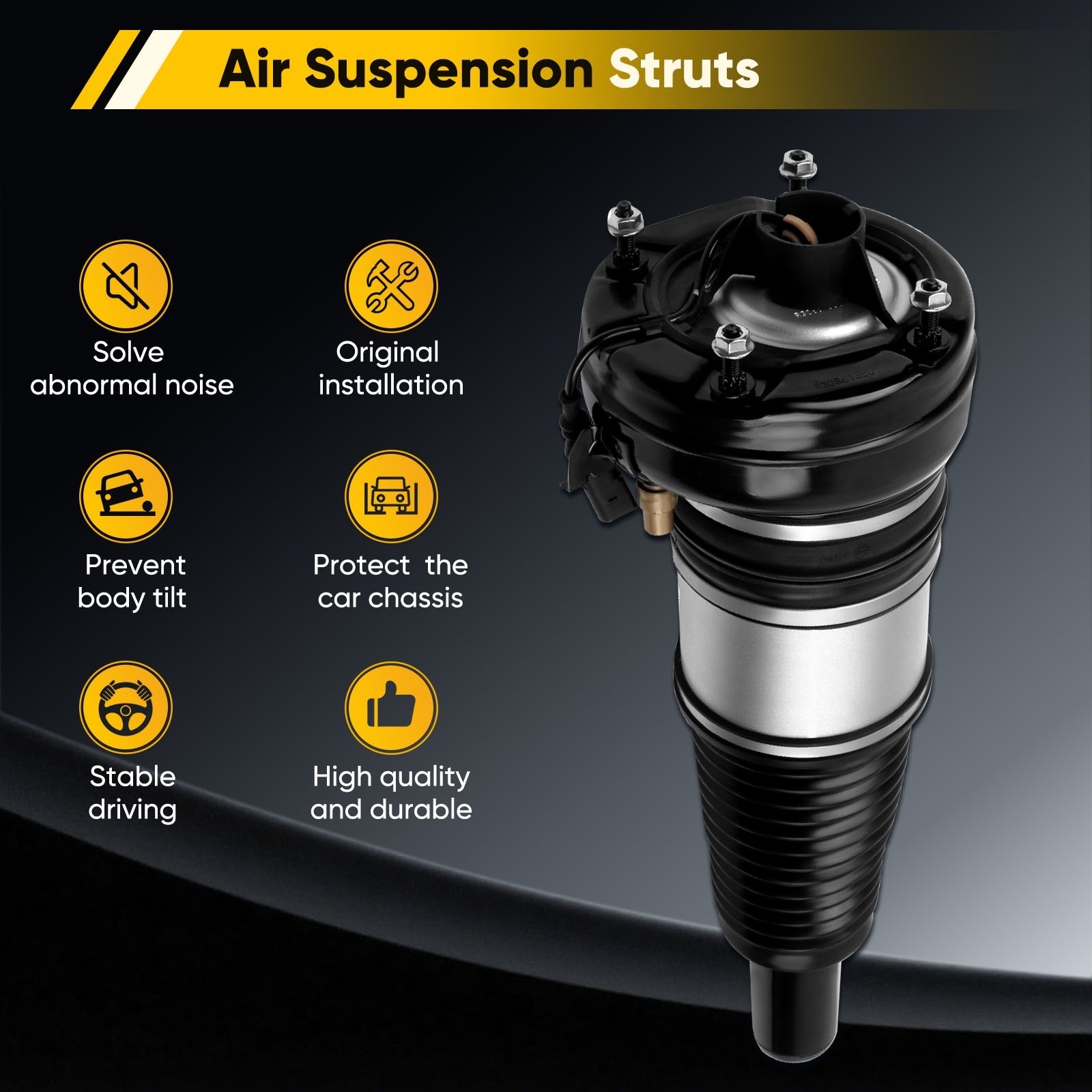 For Audi A6 S6 A7 A8 Quattro Bentley Mulsanne 10-18 Front Air Suspension Strut