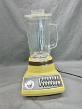 Vintage Waring Blender Nova 1 Series 14 Speeds Timekeeper Yellow - No Leaks