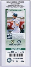 Nelson Cruz HR #300 BOOMSTICK 2017 Mariners Athletics 7/7 CHARTER Ticket AMARAL