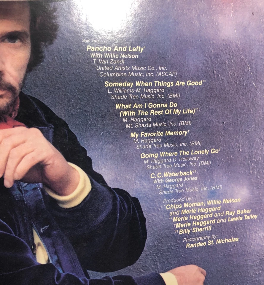 Merle Haggard His Epic Hits The First 11 To Be Continued Lp Willie Nelson  Nm - Image 4 of 4