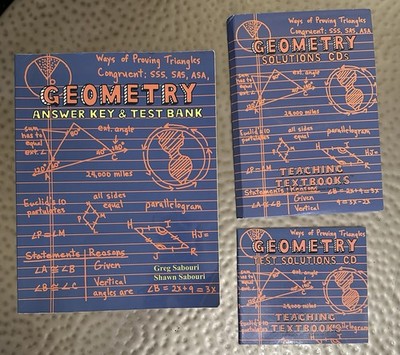 Geometry Teaching Textbooks Answer Key Test Books Solutions CDs Math