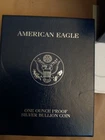 2004 W American Silver Eagle Proof Troy Ounce .999 in US Mint Box w/COA OGP USA