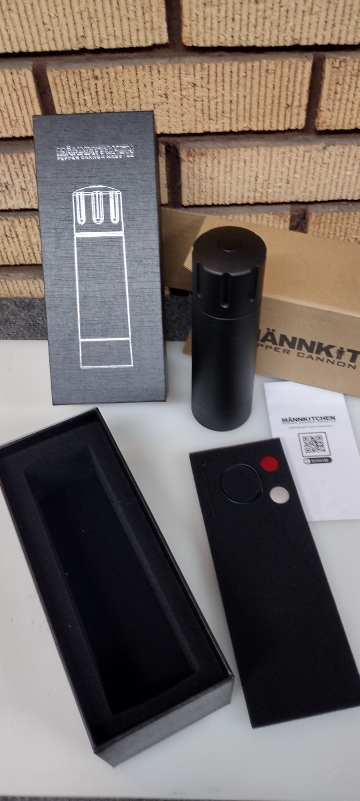 NUEVO Mannkitchen Pepper Cannon MK32144 Diseño Profesional Grado Molinillo/Molinillo GI