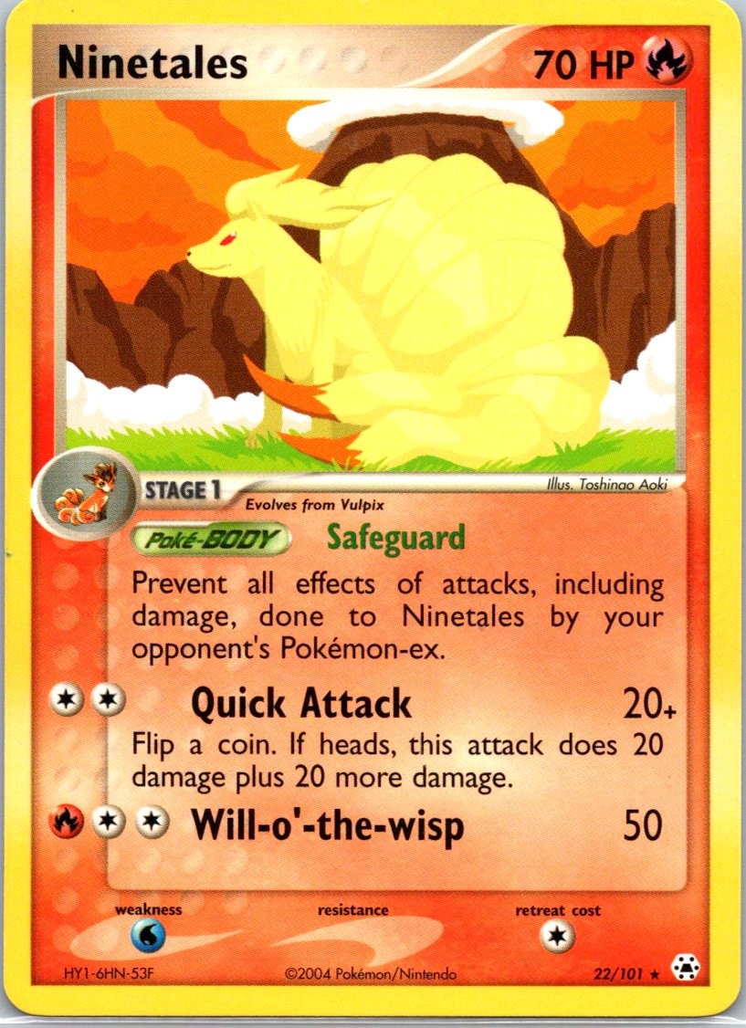 Ninetales 22/101 Rare Hidden Legends NM