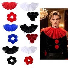 Adults Clown Collar Creative 6pcs Pompoms Convenient Jester Collar Comfortable