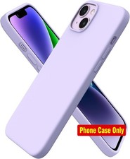 Slim Liquid Silicone Case for iPhone 14 Plus 6.7, 3-Layer Soft Gel Rubber Cover